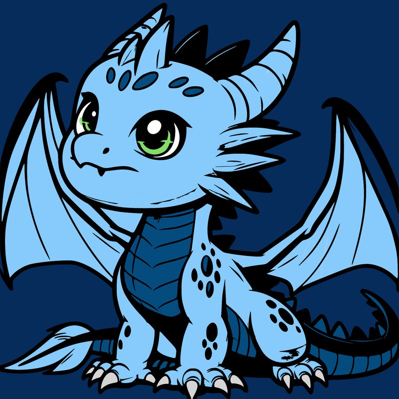 fierce baby night dragon