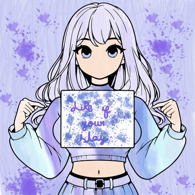 girl holding a blank sign in a long sleeve crop top