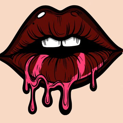 lips that look realistic and drip