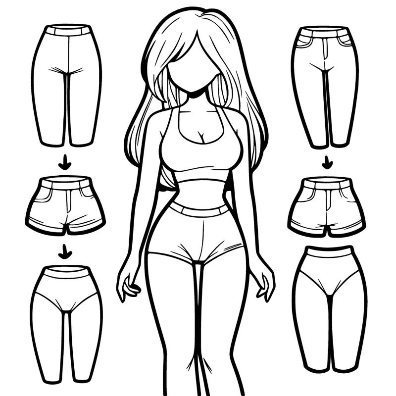 girl in tight shorts