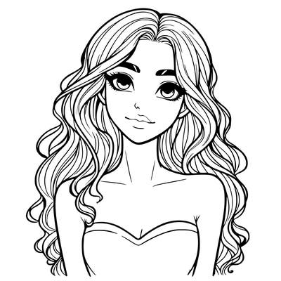 realistic and pretty girl