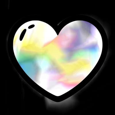 a blank heart