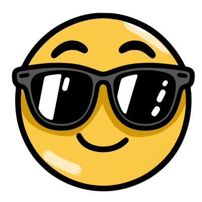 emoji with sunglasses