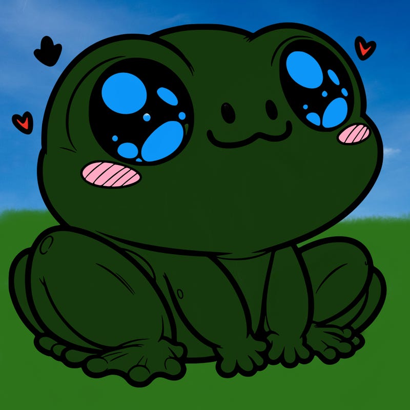 cute frog person realistic