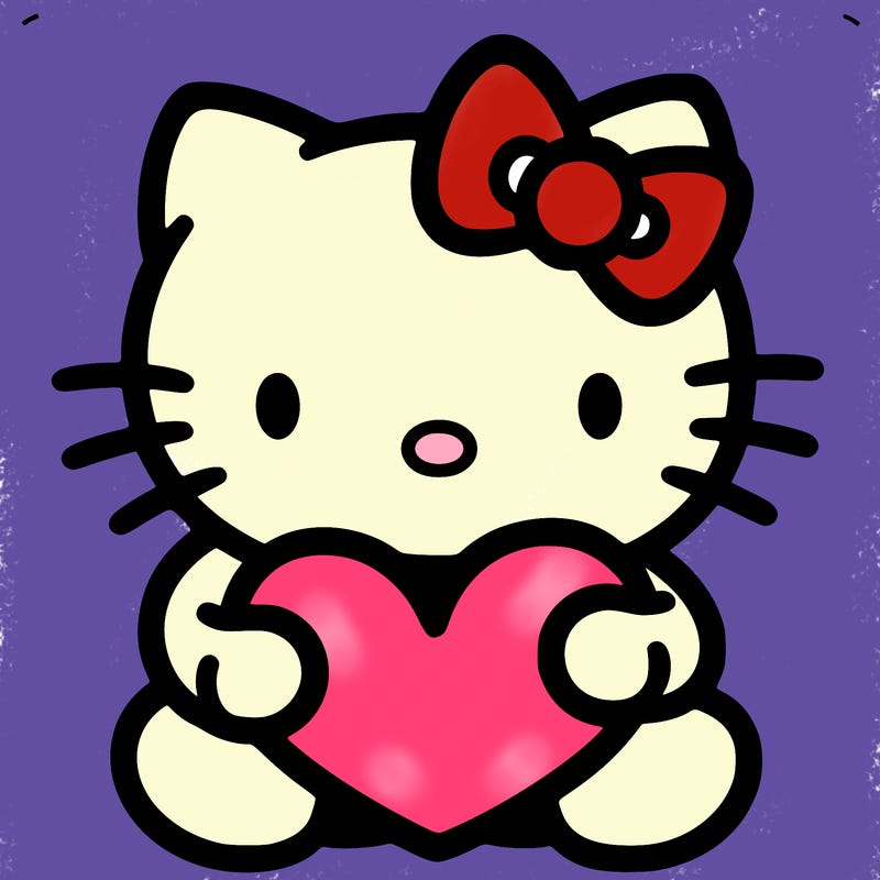 hello kitty with heart