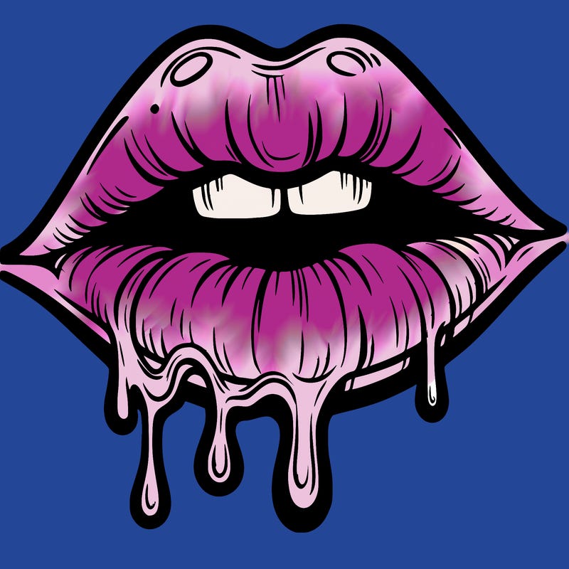 lips that look realistic and drip