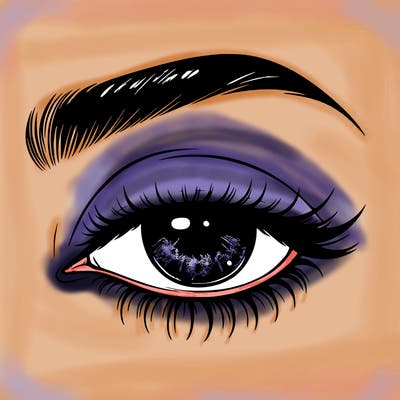 eye closed realistic