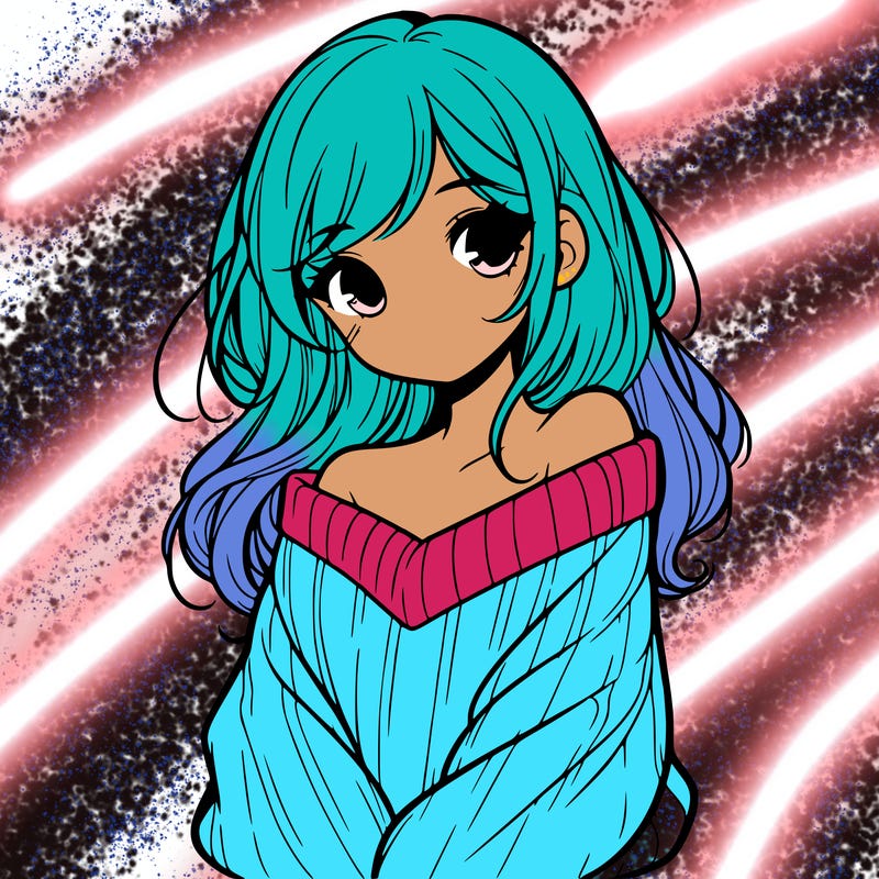 shy pretty girl wearing a sweater that is falling off one shoulder portrait