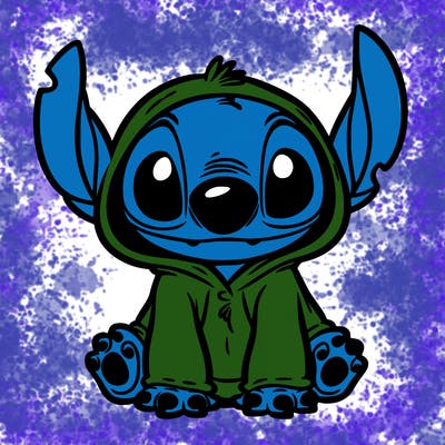 stitch in a dog costume