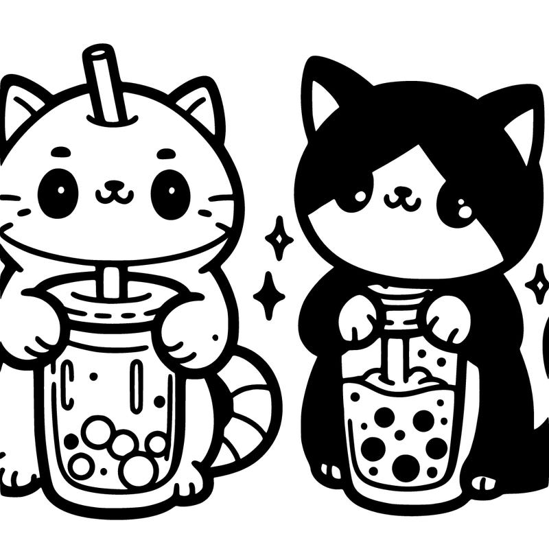 cats with boba