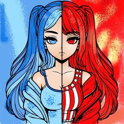 realistic girl split