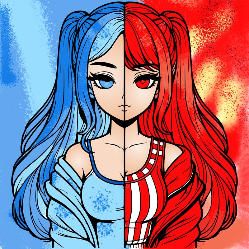 realistic girl split