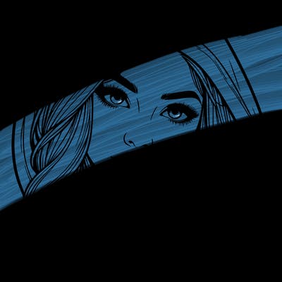 realistic beautiful girl with a hood on