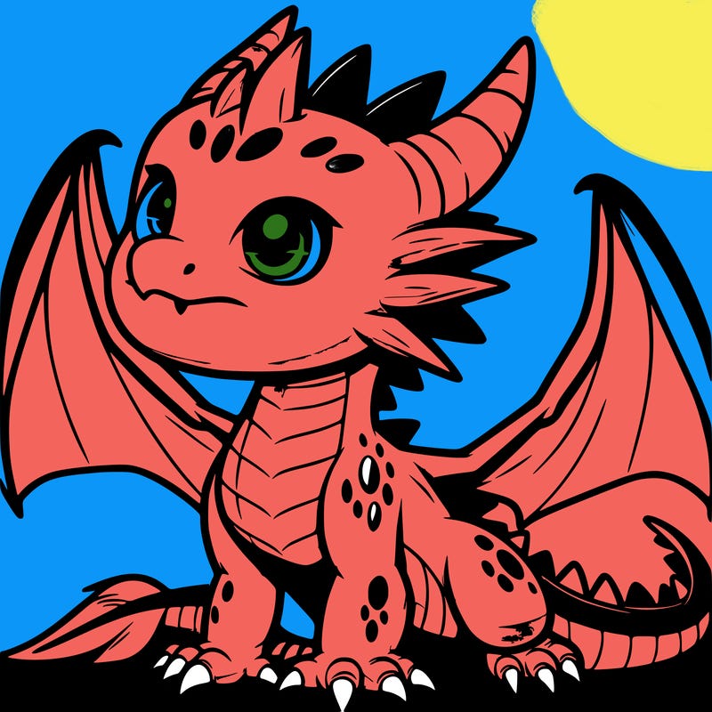 fierce baby night dragon