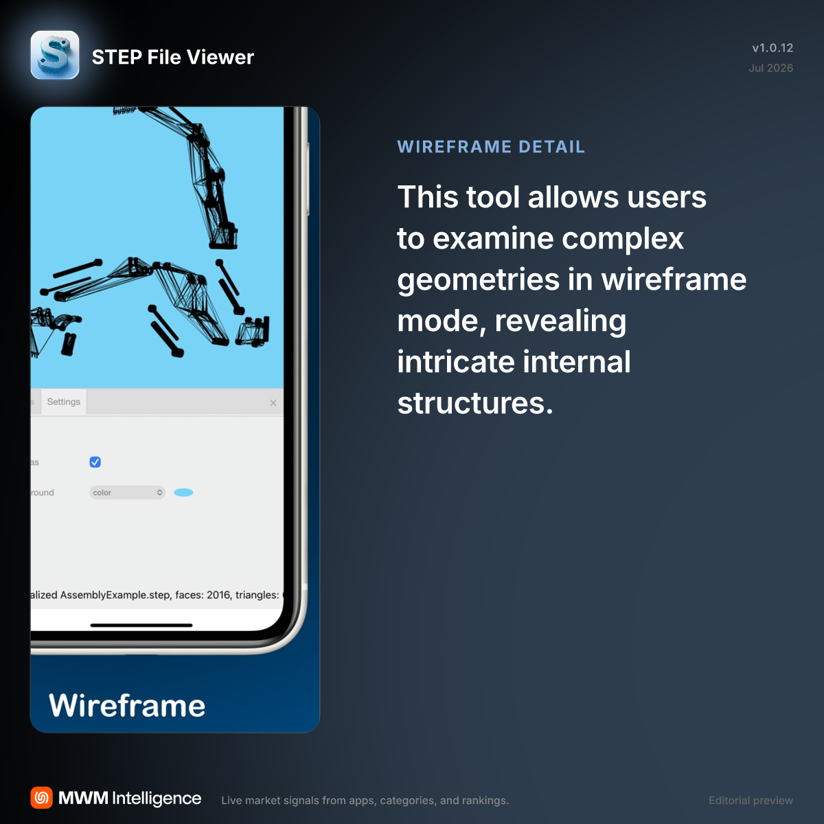 STEP File Viewer - Developer Tools App | MWM