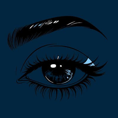 eye closed realistic