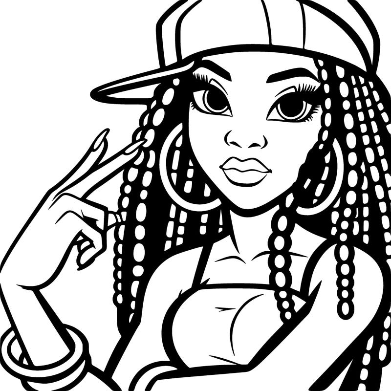 black hiphop woman