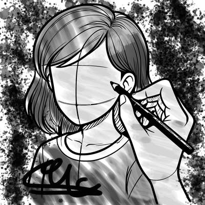 drawing a realistic person