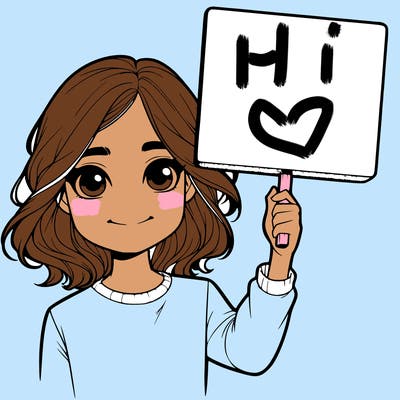 realistic girl holding up a sign