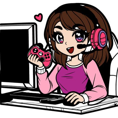 gaming girl