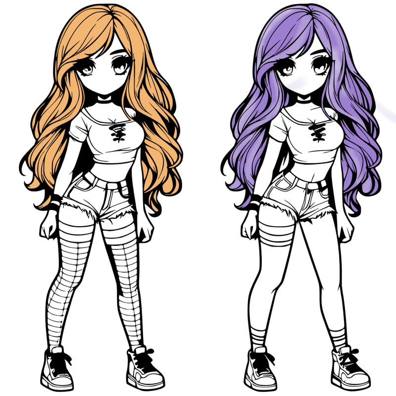 realistic girl split