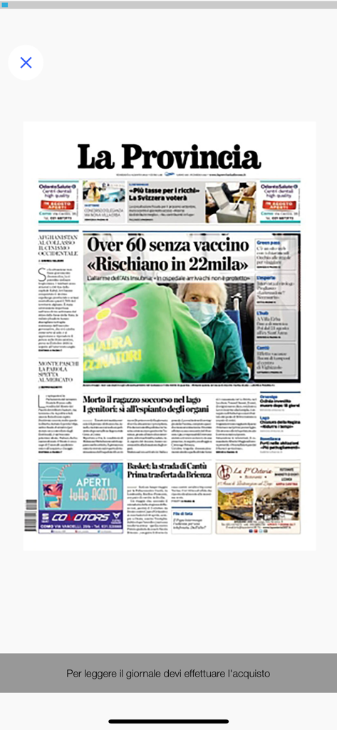 La Provincia di Como - Prima pagina digitale del quotidiano La Provincia di Como con titoli e articoli di cronaca locale