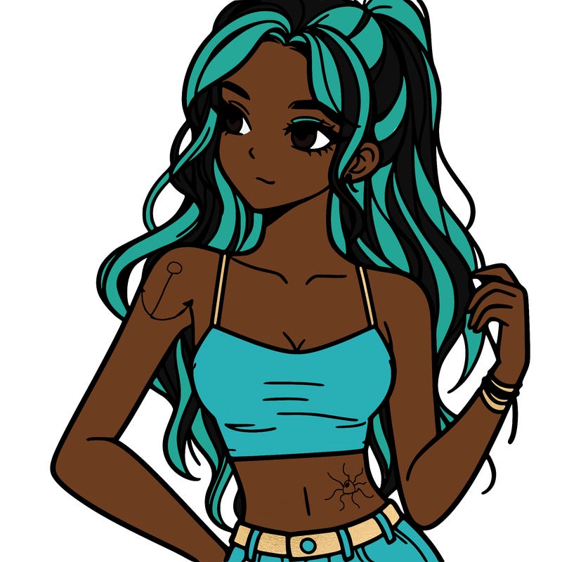 girl in crop top
