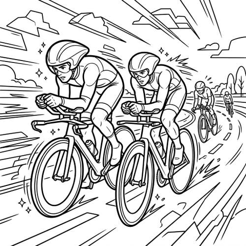 Time Trial Cyclists
