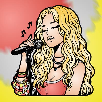 realistic female singer