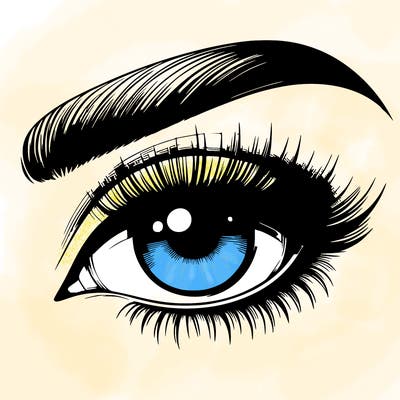 realistic eye beauty