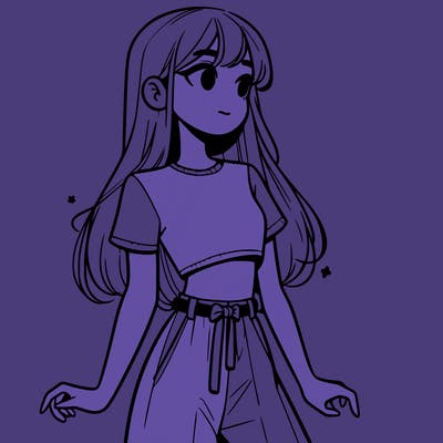 girl in a cute crop top