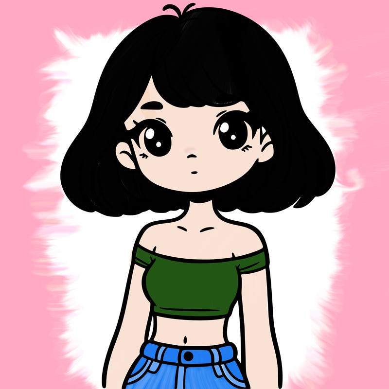 girl in a cute crop top