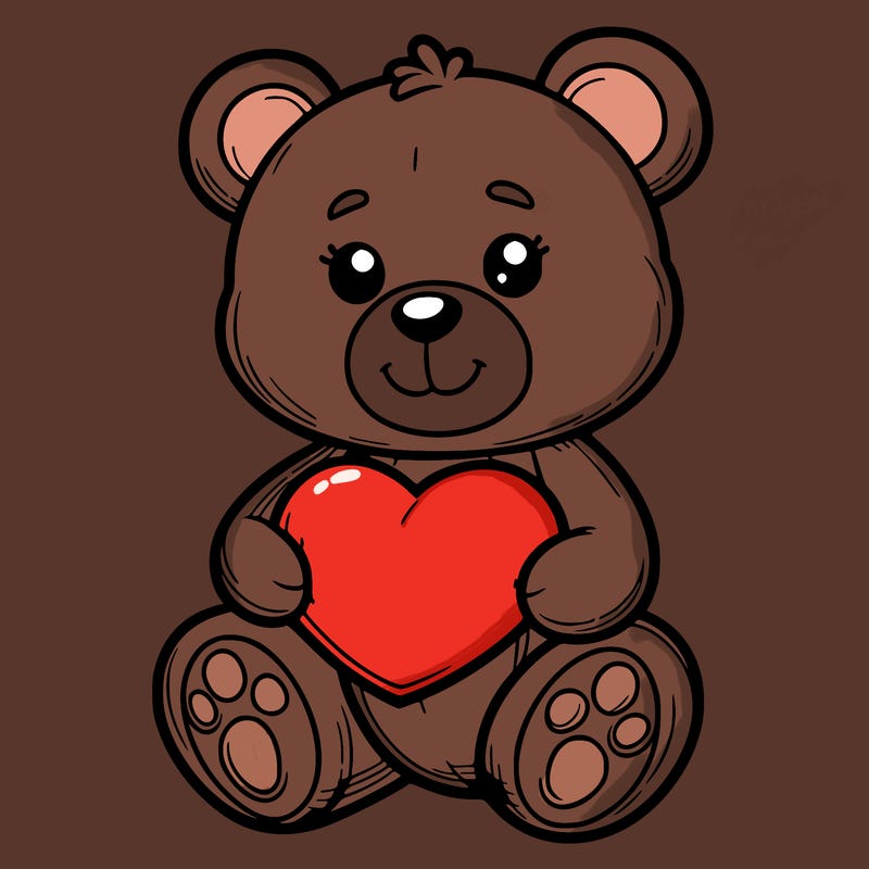 teddy bear a heart