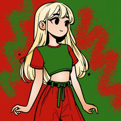 girl in a cute crop top