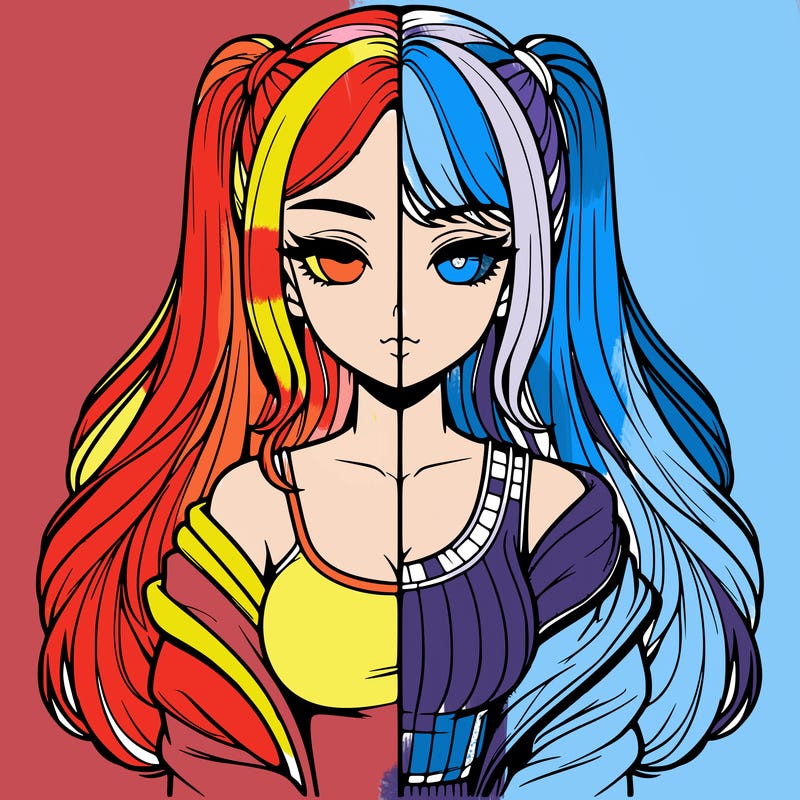 realistic girl split