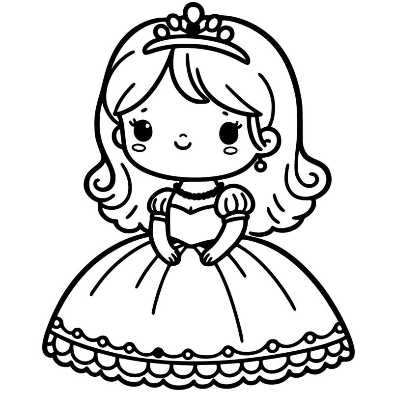 girl with princess dress