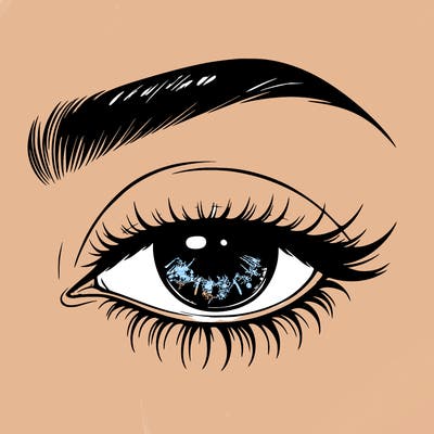 eye closed realistic