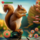Flying Squirrel Animal Game 3D