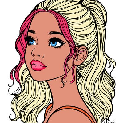 beautiful realistic girl