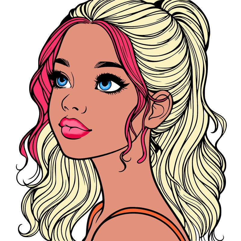 beautiful realistic girl