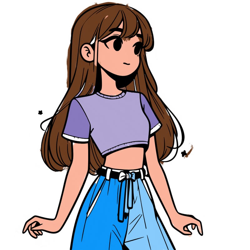 girl in a cute crop top