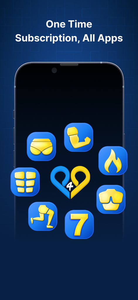 P4P Burnify: Weight Loss Plan - Suscripción única para todas las aplicaciones de fitness de Passion4Profession que se muestra en la pantalla de un smartphone