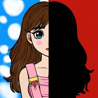 realistic girl split