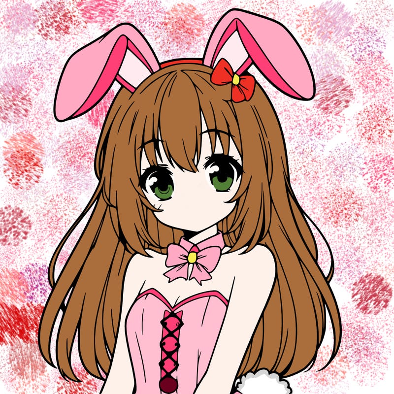 anime girl in bunny costume