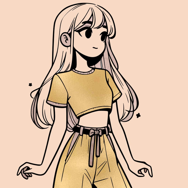 girl in a cute crop top