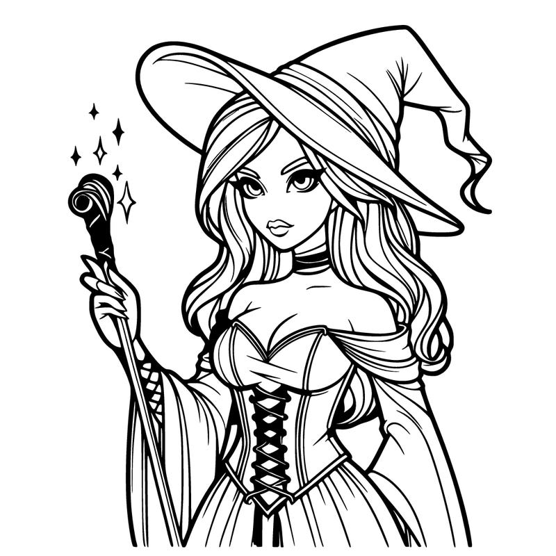 realistic girl sorcerer