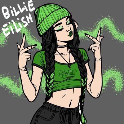 realistic teenage girl with braids and a beanie and crop top doing 🫶🏼