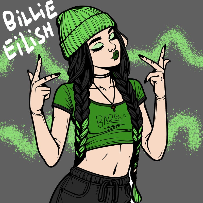 realistic teenage girl with braids and a beanie and crop top doing 🫶🏼