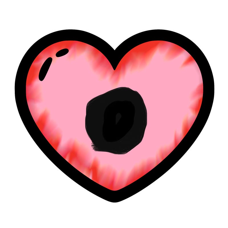 a blank heart