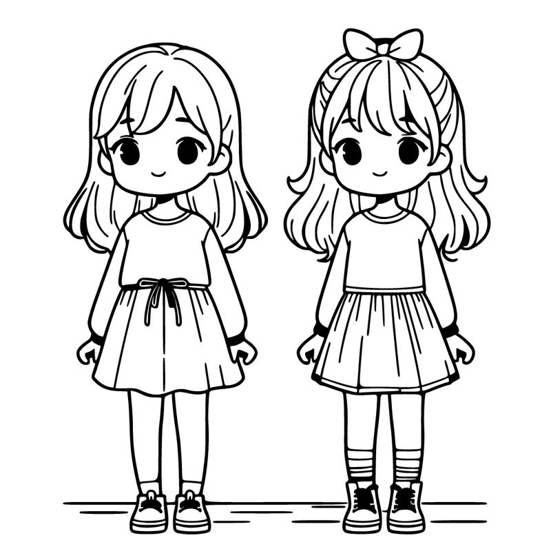 2 girls